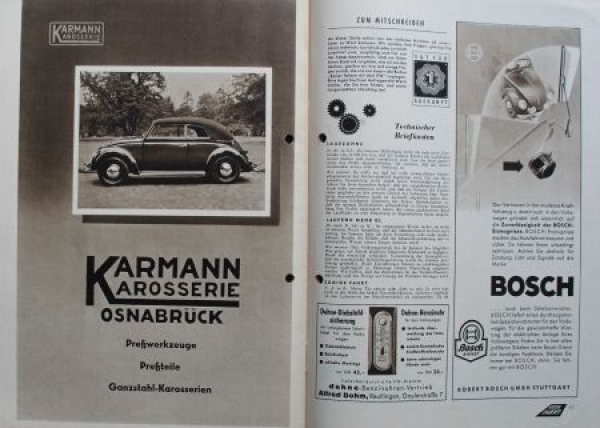 "Gute Fahrt" Volkswagen Magazine 1950 first edition (5869)